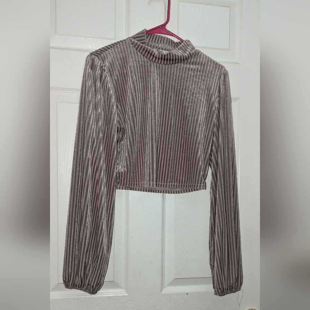 Molly green velvet top Sz m
